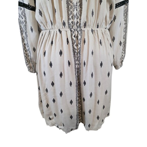 Maurices Dress Womans Large Tan Boho Aztec Southwest Off Shoulder NWT - Picture 6 of 12